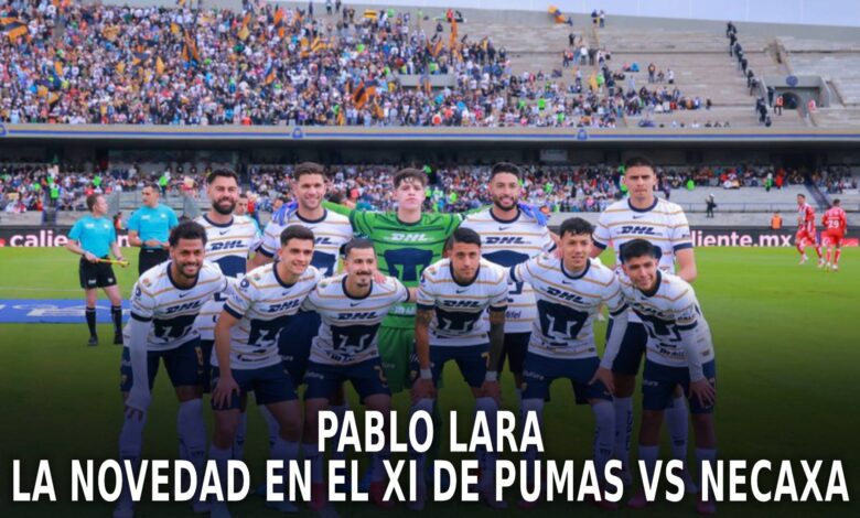 Pablo Lara, el nuevo canterano en la portería de Pumas vs Necaxa.