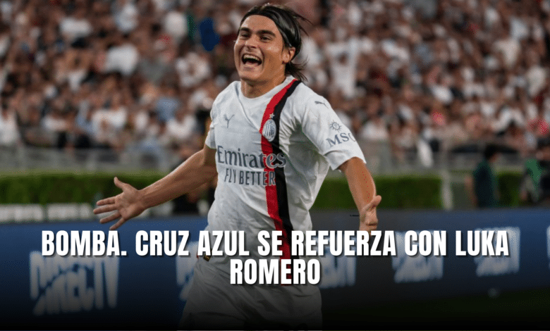 Bomba Cruz Azul se refuerza con Luka Romero