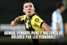 Peñarol pone 7 millones de dólares por leo fernandez