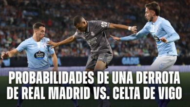 Probabilidades de una derrota de Real Madrid vs Celta de Vigo