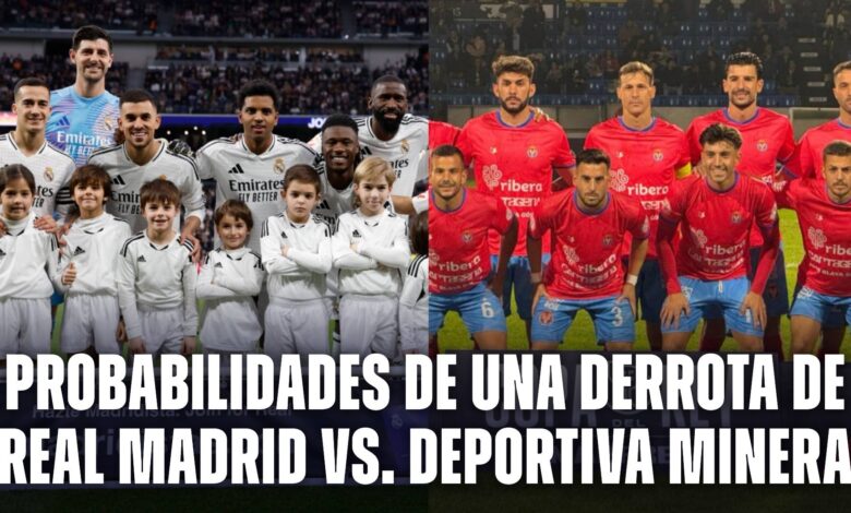 Probabilidades de una derrota de Real Madrid vs Deportiva Minera por la Copa del Rey