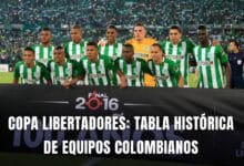 Tabla histórica de colombianos en Copa Libertadores