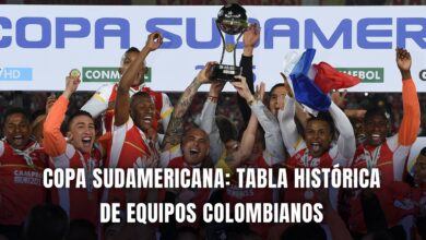 Tabla histórica de colombianos en Copa Sudamericana