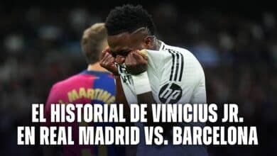 Historial de Vinicius Jr. vs Barcelona