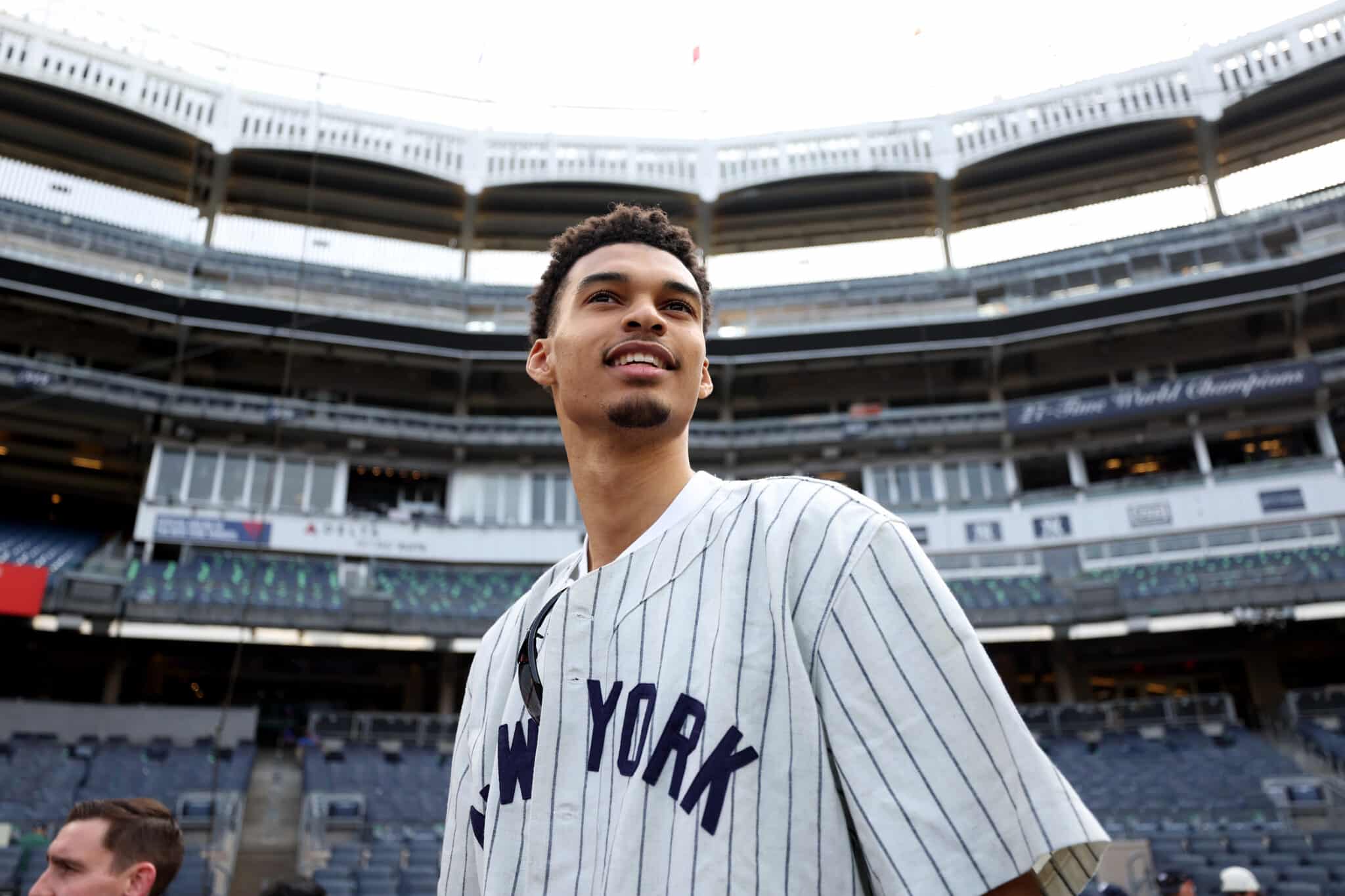 MVP Antentokounmpo gives baseball a shot at Yankee Stadium