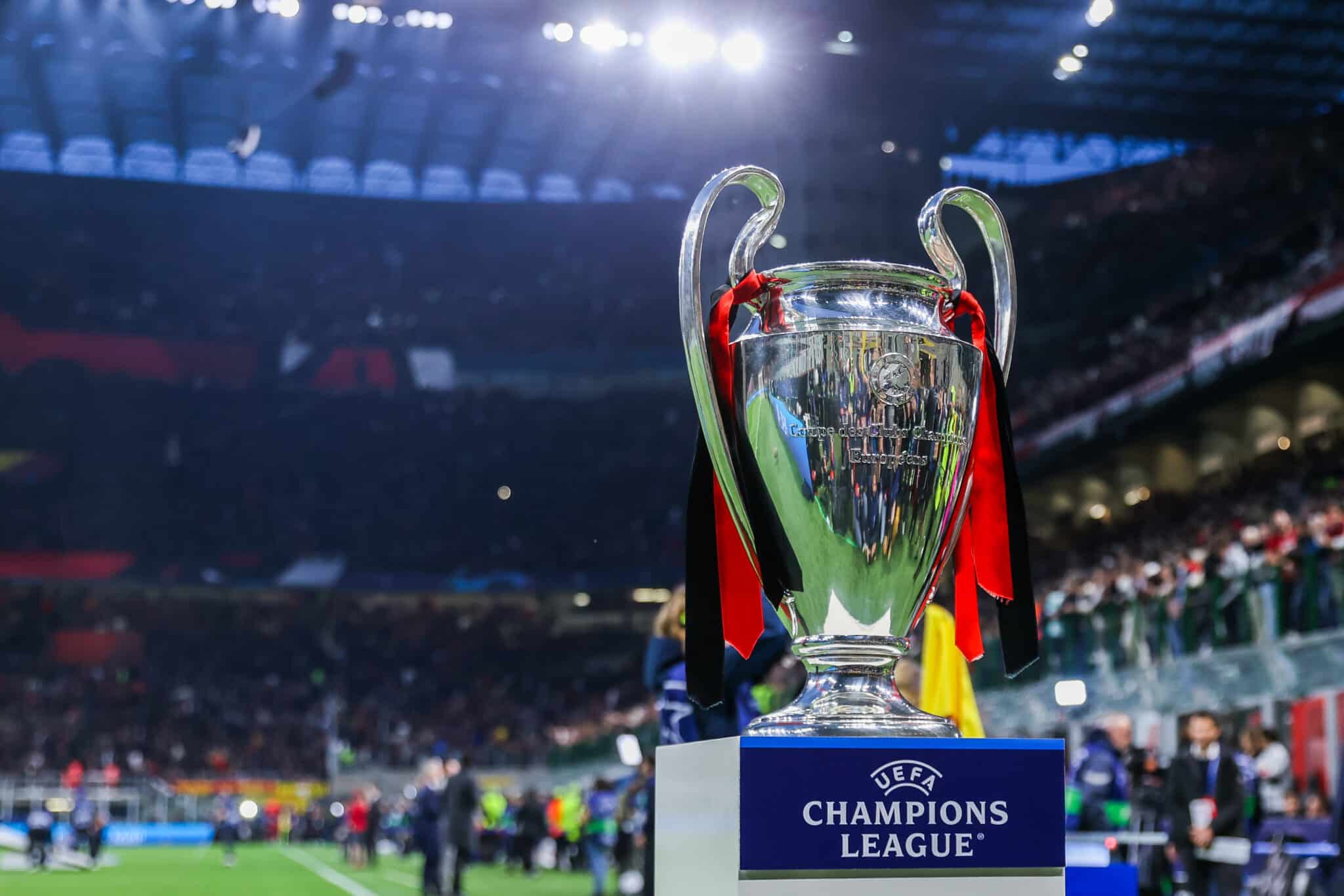 The glorious trophy ahead of the Champions League Final!