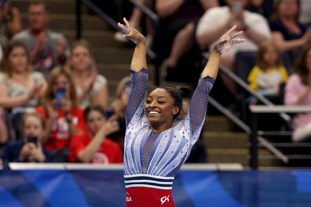 Simone Biles at the USA Olympic Trials for the 2024 Paris Olympics