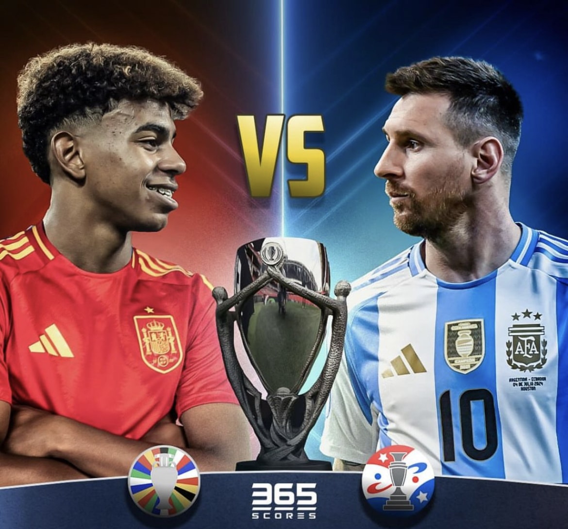 Yamal and Messi will each represent their countries in the Euro Final and Copa America Final