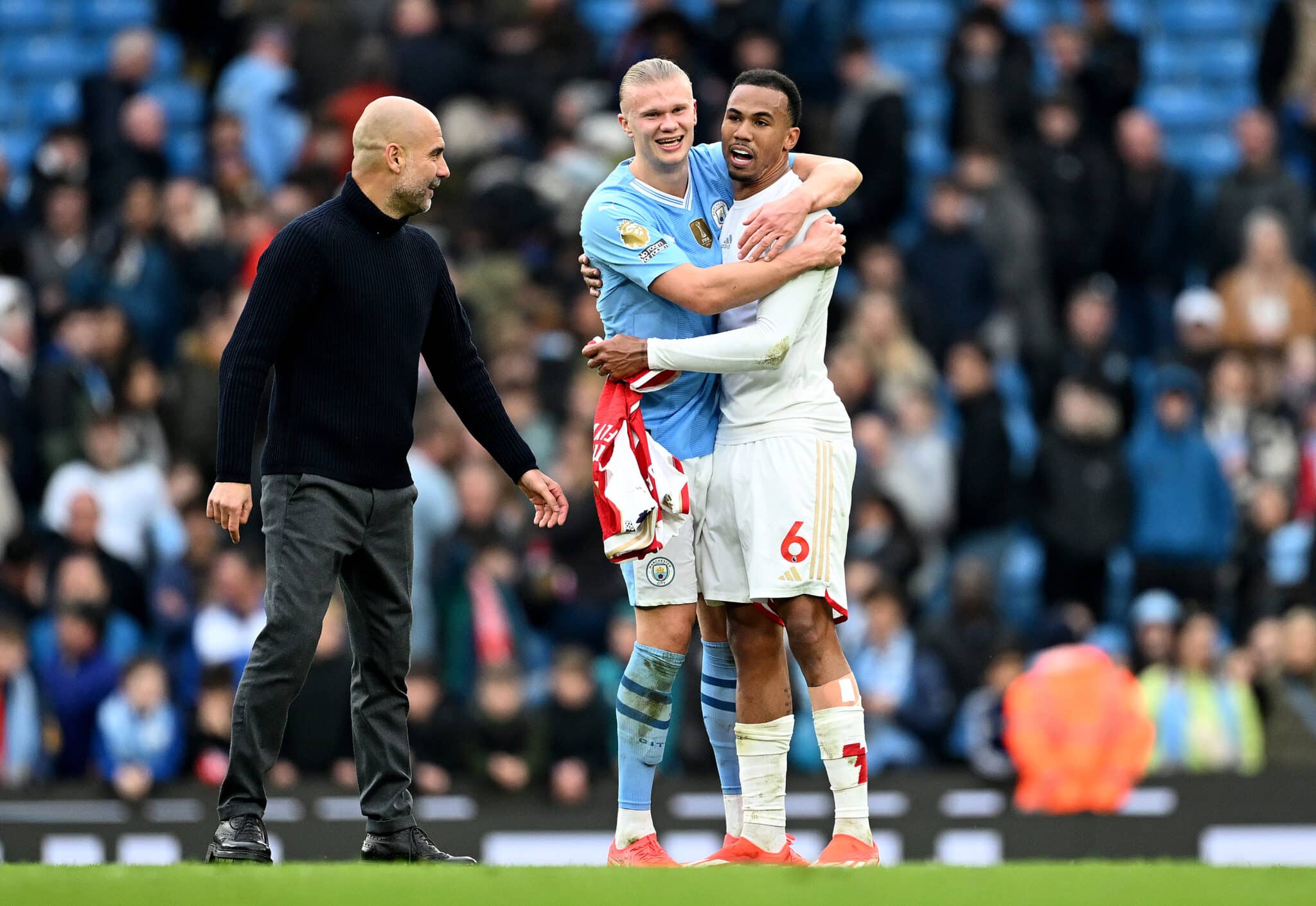 Manchester City and Arsenal players have a respect between them