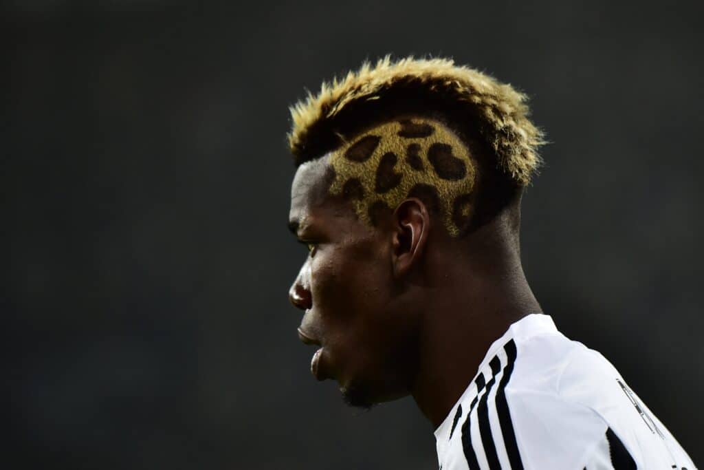 Paul Pogba looks on during the Italian Serie A football match 