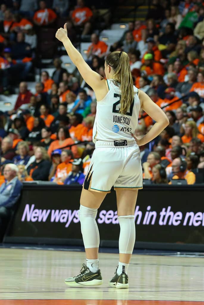 New York Liberty guard Sabrina Ionescu 