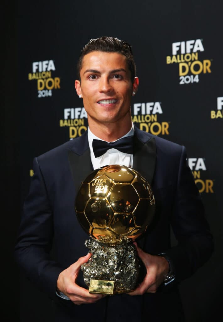 FIFA Ballon d'Or winner Cristiano Ronaldo of Portugal and Real Madrid 