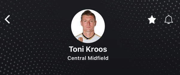 Tony Kroos profile in 365Scores App