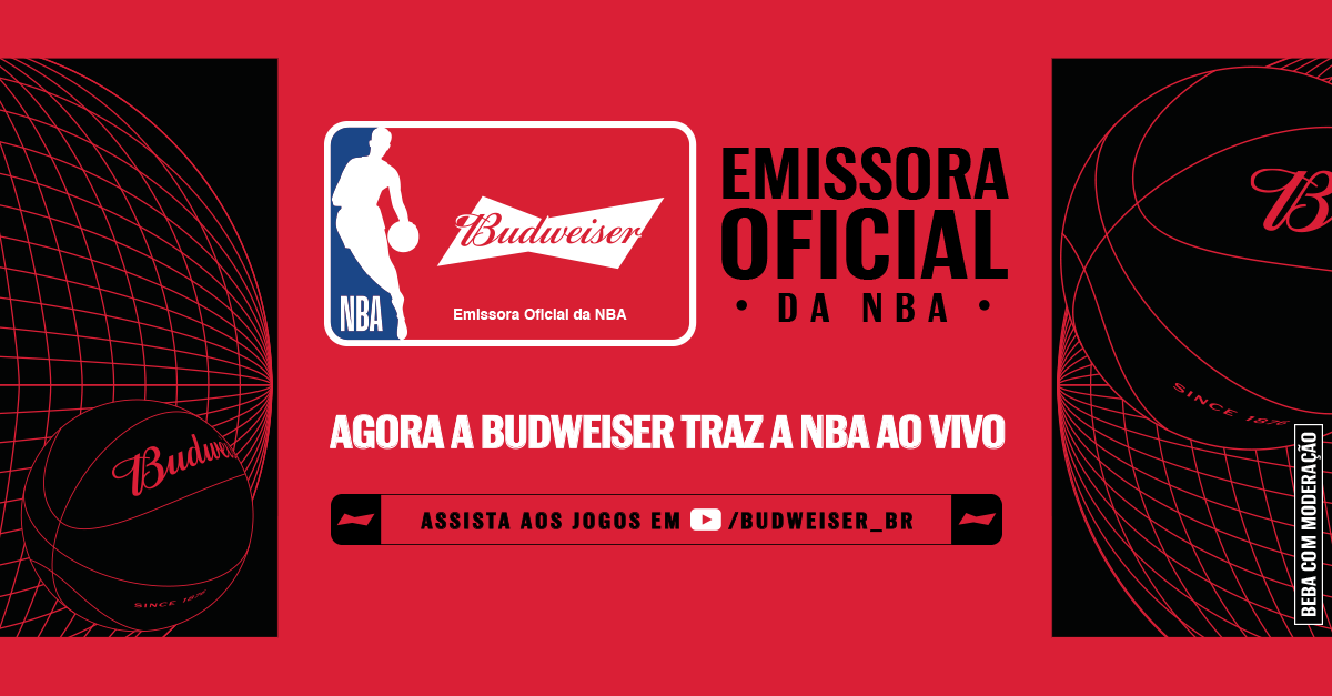 Budweiser é a nova parceira de mídia da NBA no Brasil