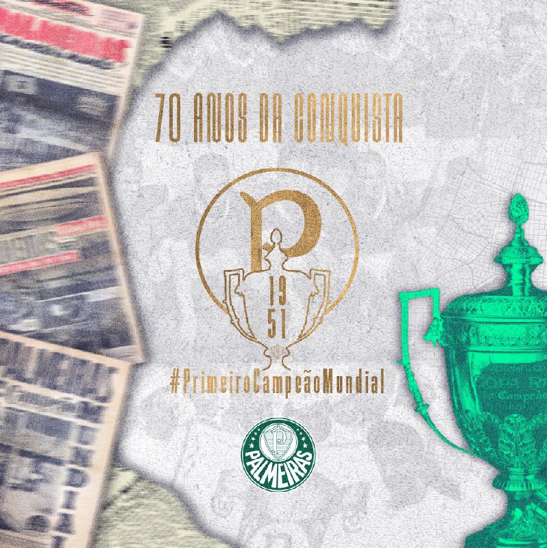 Palmeiras comemora 70 anos da conquista da Copa Rio de 1951
