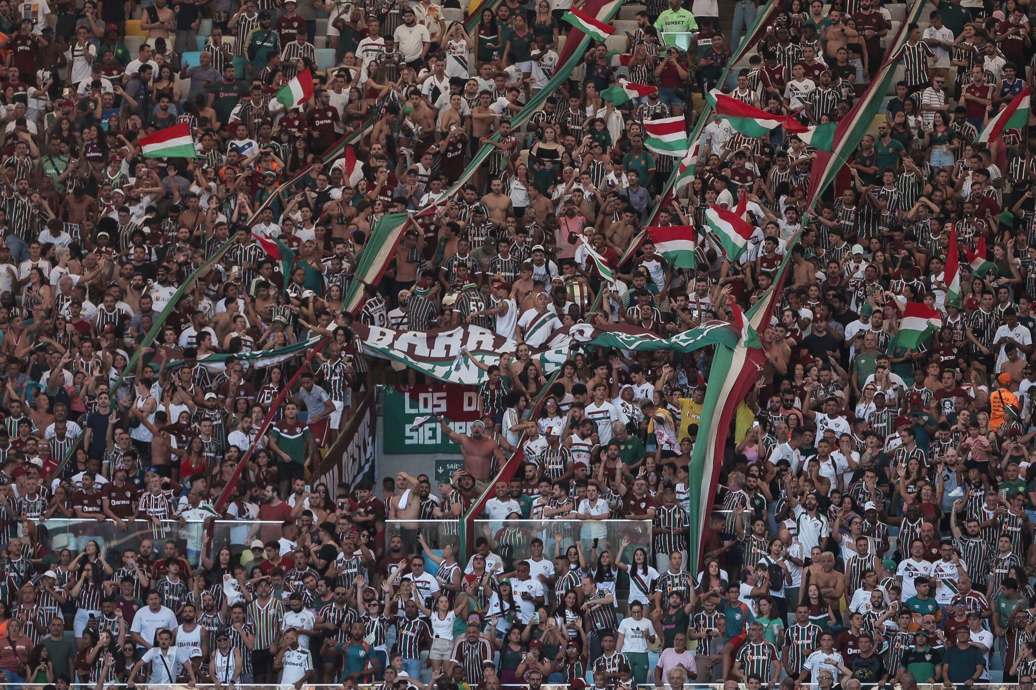 Torcida Fluminense no clássico contra o Vasco