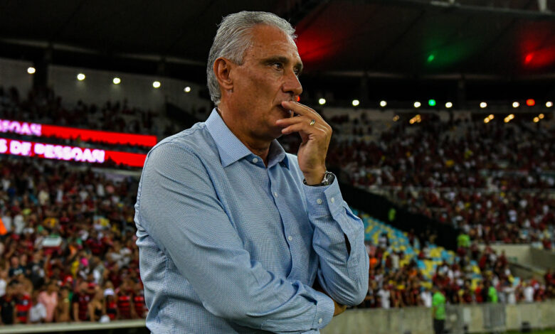 Tite treinando o Flamengo