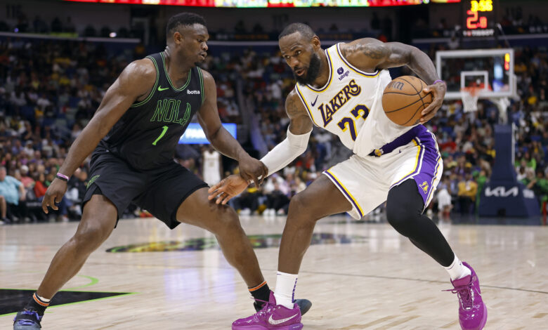 LeBron James e Zion Williamson irão se enfrentar no Play-In