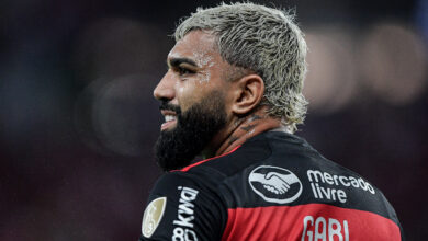 RJ - RIO DE JANEIRO - 15/05/2024 - COPA LIBERTADORES 2024, FLAMENGO X BOLIVAR - Gabigol jogador do Flamengo durante partida contra o Bolivar no estadio Maracana pelo campeonato Copa Libertadores 2024. Foto: Thiago Ribeiro/AGIF