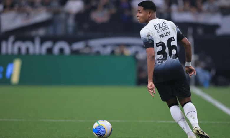 SP - SAO PAULO - 22/05/2024 - COPA DO BRASIL 2024, CORINTHIANS X AMERICA-RN - Wesley jogador do Corinthians durante partida contra o America-RN no estadio Arena Corinthians pelo campeonato Copa Do Brasil 2024. Foto: Ettore Chiereguini/AGIF