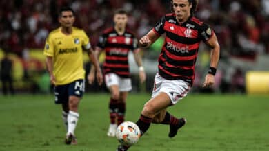 RJ - RIO DE JANEIRO - 28/05/2024 - COPA LIBERTADORES 2024, FLAMENGO X MILLONARIOS - David Luiz jogador do Flamengo durante partida contra o Millonarios no estadio Maracana pelo campeonato Copa Libertadores 2024. Foto: Thiago Ribeiro/AGIF