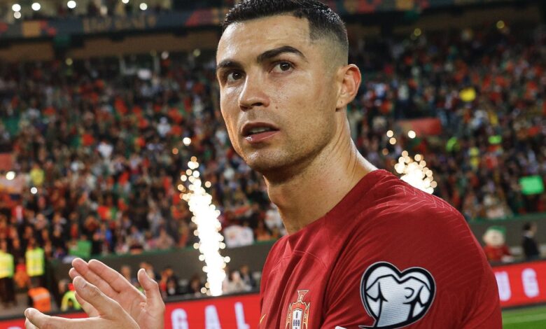 Cristiano Ronaldo em jogo preparatório para a Eurocopa