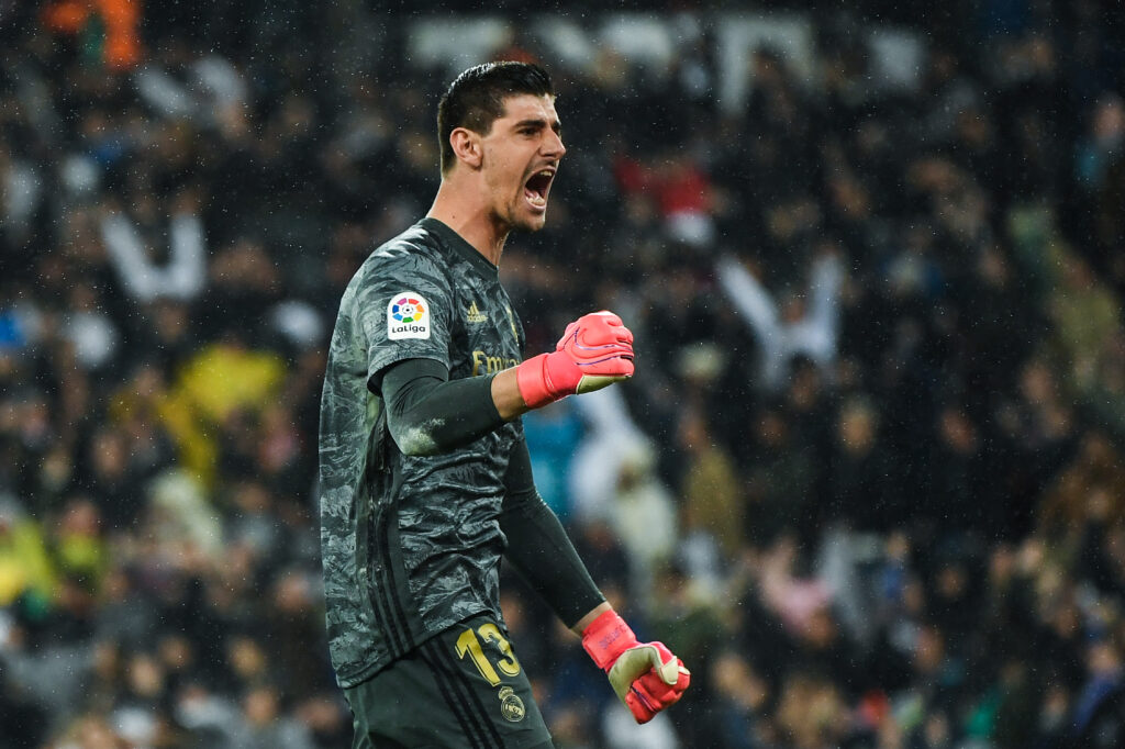 Courtois em jogo pelo Real Madrid