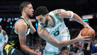 Jayson Tatum e Tyrese Haliburton: Boston Celtics x Indiana Pacers