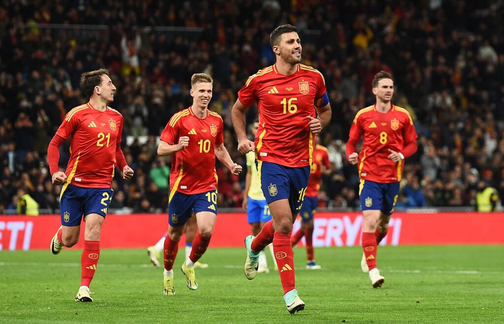 Espanha em jogo preparatório para a Eurocopa