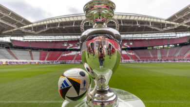 Troféu e bola Eurocopa 2024