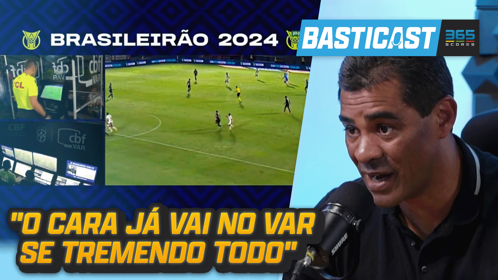 Índio no basticast falando sobre arbitragem