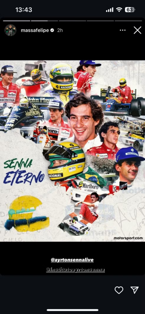 Felipe Massa homenageia Ayrton Senna