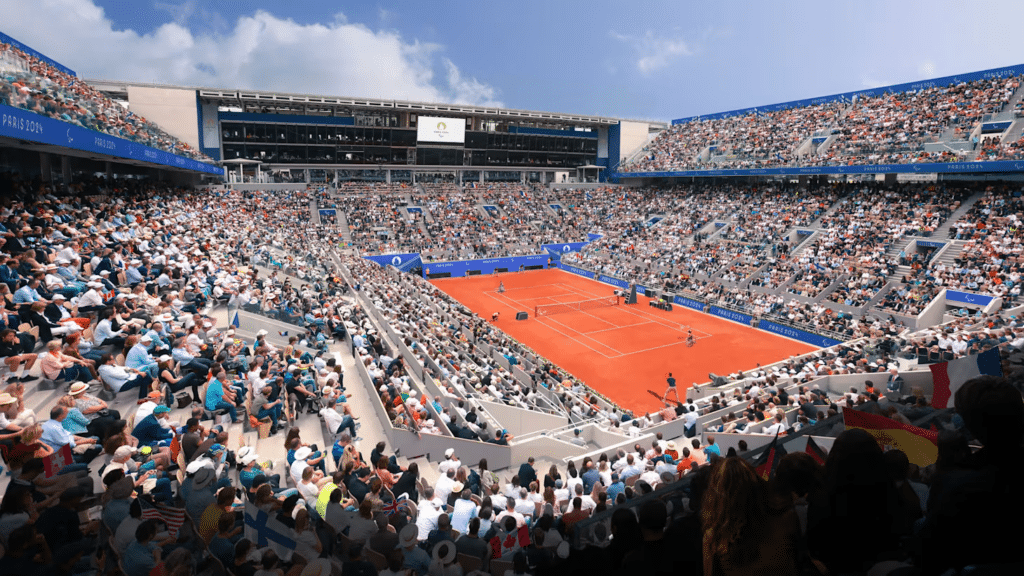 O complexo de Roland Garros, que recebe o principal Grand Slam de saibro, receberá as disputas de tênis e boxe.