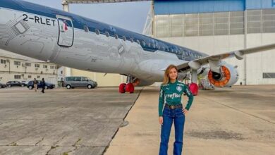 Leila Pereira, do Palmeiras, com avião pessoal