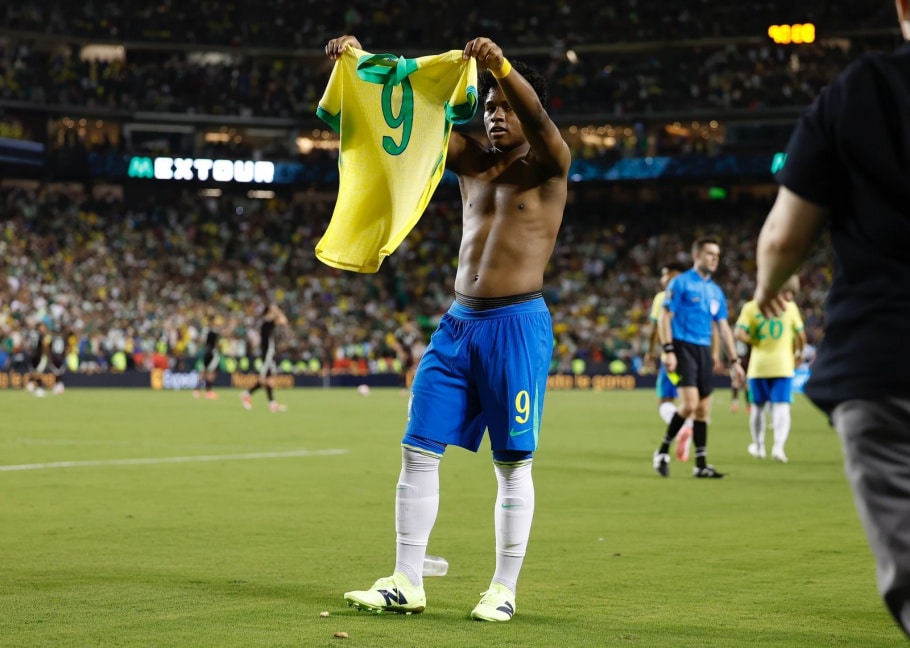 Endrick faz 3º gol pela Seleção