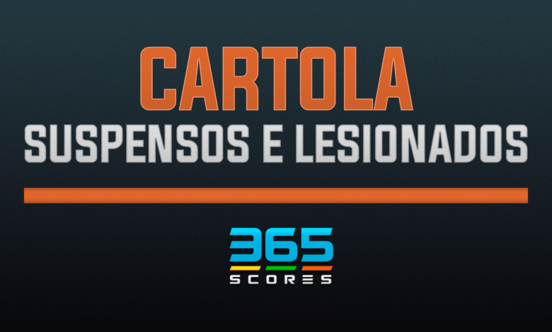 Cartola, suspensos e lesionados