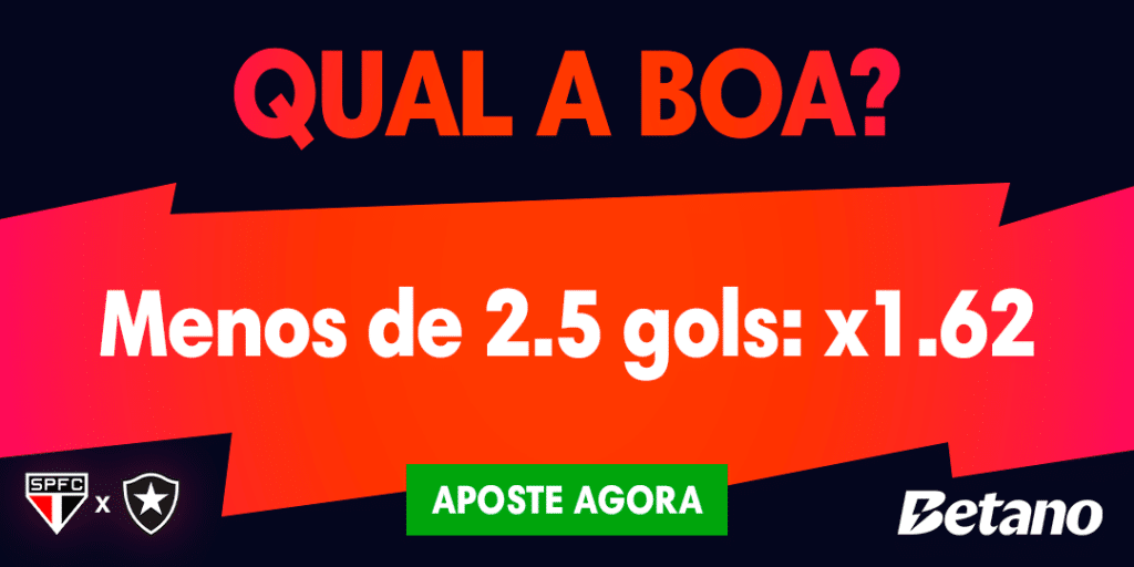 QUAL a BOA? para São Paulo x Botafogo