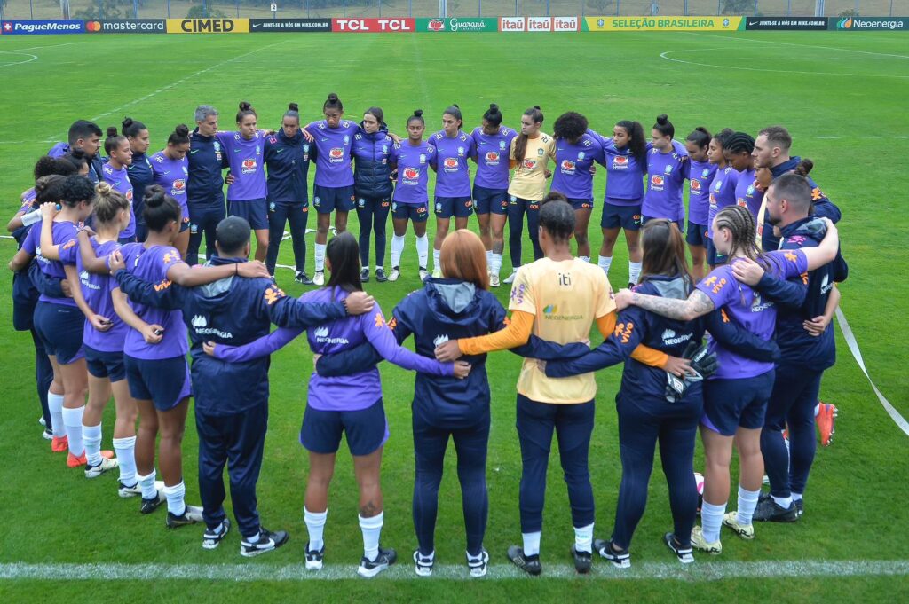 Rosana treinando a Seleção