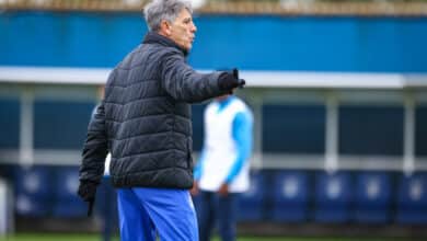 Renato Gaúcho em treino do Grêmio