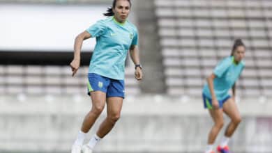 Marta em treino do Brasil