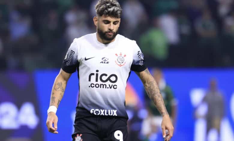 SP - SAO PAULO - 01/07/2024 - BRASILEIRO A 2024, PALMEIRAS X CORINTHIANS - Yuri Alberto jogador do Corinthians durante partida contra o Palmeiras no estadio Arena Allianz Parque pelo campeonato Brasileiro A 2024. Foto: Marcello Zambrana/AGIF