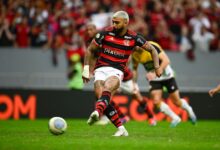 Gabigol marcando pelo Flamengo