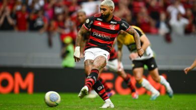 Gabigol marcando pelo Flamengo