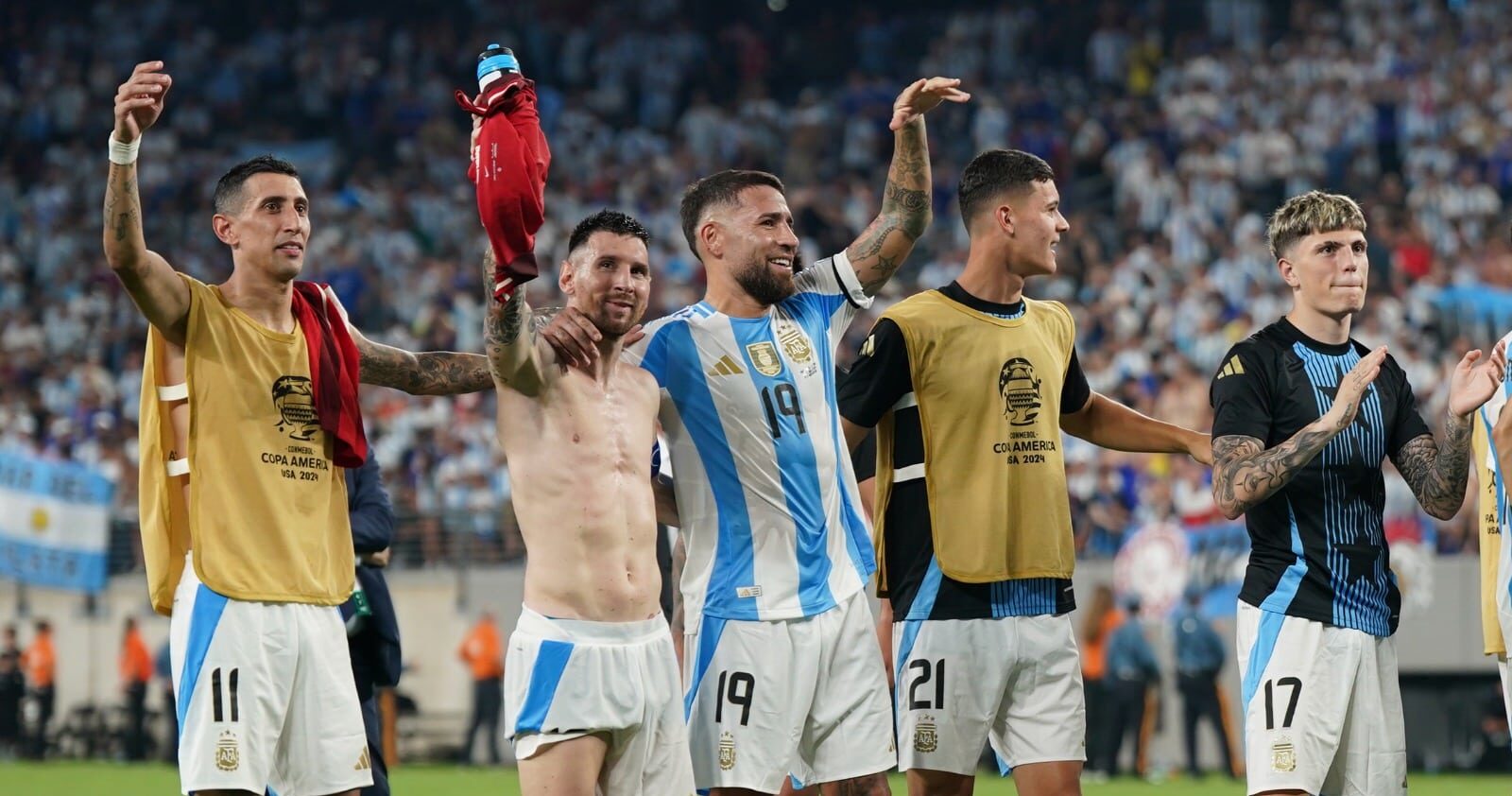 Argentina celebra vaga na final da Copa América 2024