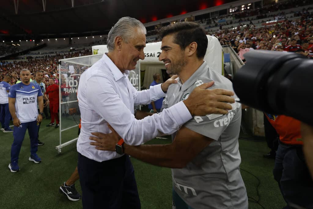 Tite e Abel Ferreira em seu primeiro duelo