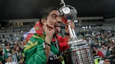 Abel Ferreira em título do Palmeiras
