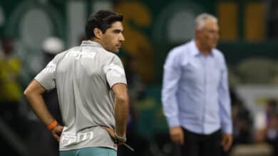 Abel Ferreira pelo Palmeiras contra o Flamengo