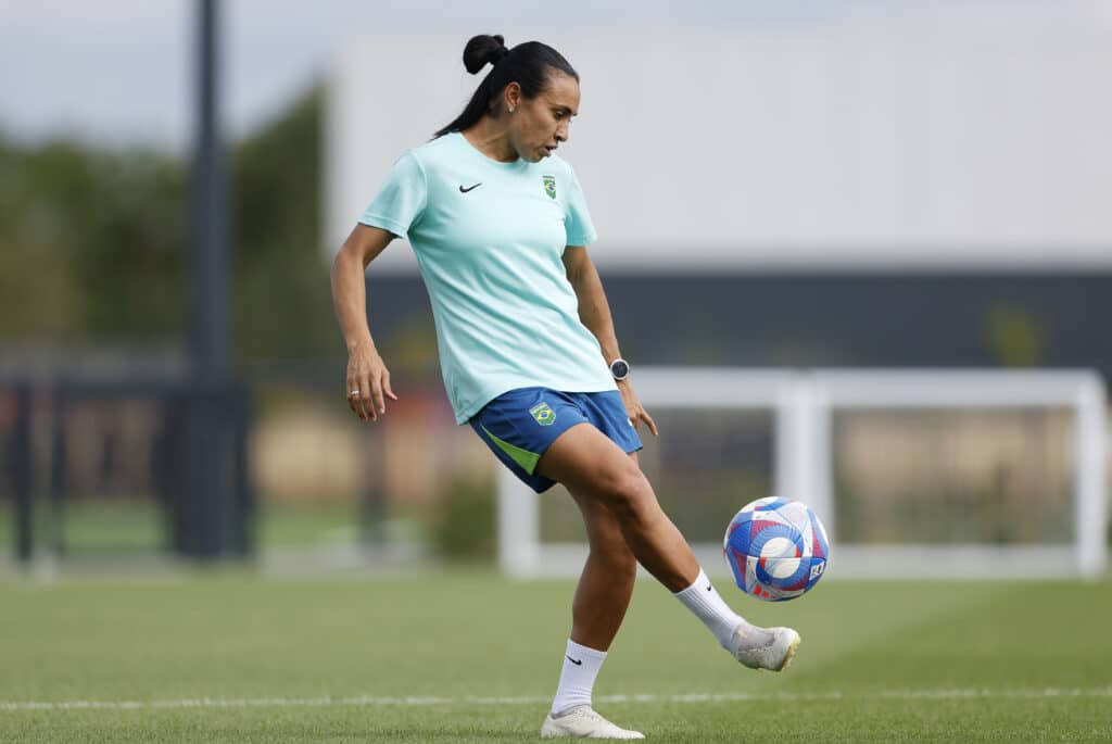 Marta em treino da Seleção - Foto: Rafael Ribeiro/CBF  