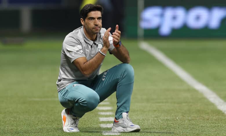 Abel Ferreira no jogo contra o Botafogo