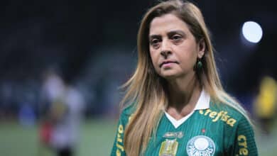 SP - SAO PAULO - 07/08/2024 - COPA DO BRASIL 2024, PALMEIRAS X FLAMENGO - leila pereira presidente do Palmeiras durante partida contra o Flamengo no estadio Arena Allianz Parque pelo campeonato Copa Do Brasil 2024. Foto: Ettore Chiereguini/AGIF